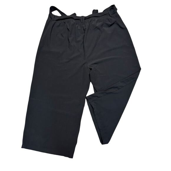 Torrid Relaxed Fit Women’s 4X Black Pants Business Casual Tie Front, 27” Inseam - Picture 1 of 6